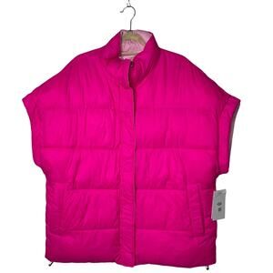 Ugg oversized  Reversible Puffer Vest Pink/ light Pink Medium